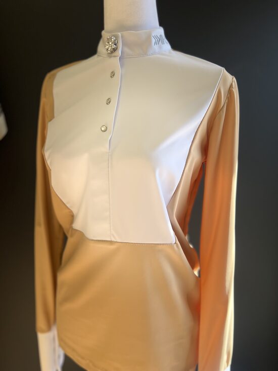 Bēša blūzīte ar dekoru