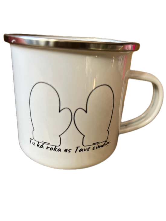 Metāla krūzīte cimdiņš