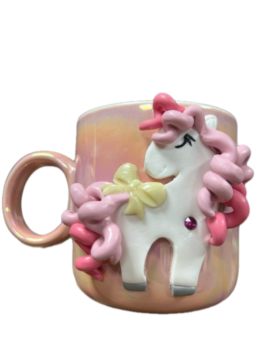 Krūzīte rose gold vienradzis