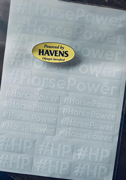 #HorsePower uzlīmes